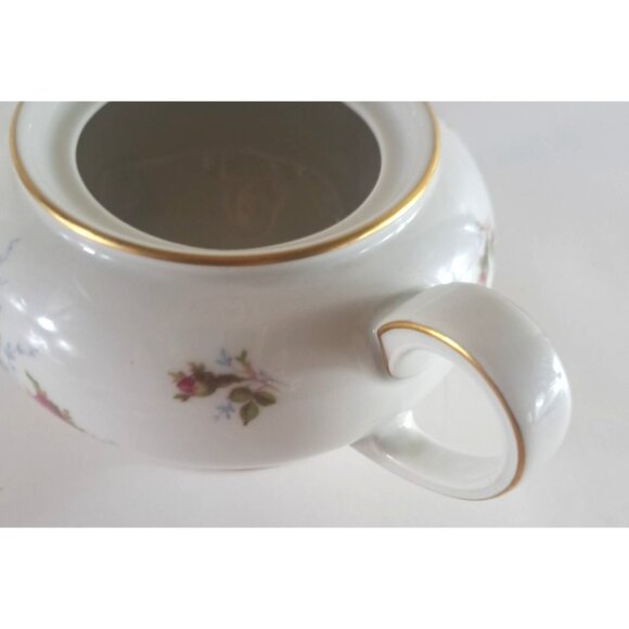 Vintage Selb Germany Winifred Sugar Bowl 2 Handle Moss Rose Rosenthal Gold Trim - Picture 4 of 5